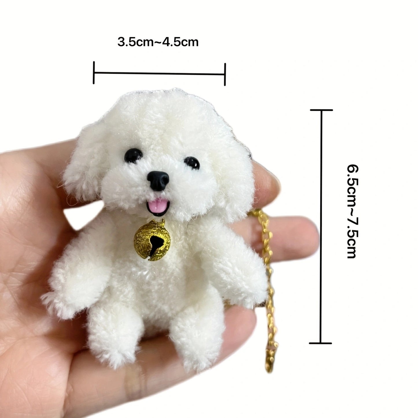 Handmade little dog made of wool, can be used as a pendant or decorative piece, a wonderful gift.